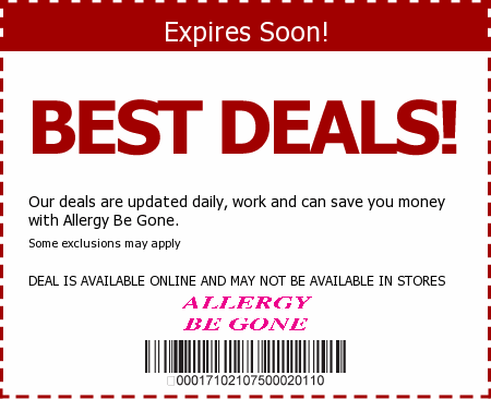 Allergy Be Gone Promo Code