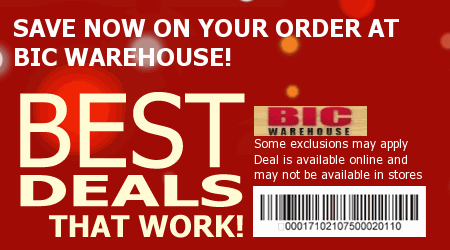 BIC Warehouse Coupon Code