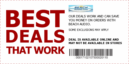 Beach Audio Coupons