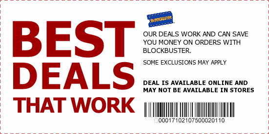 Blockbuster Coupons