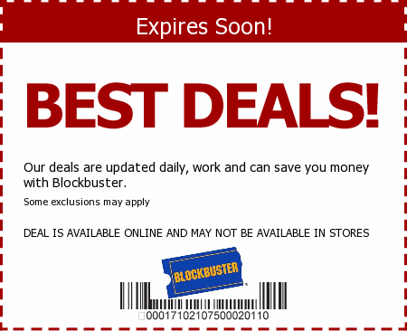 Blockbuster Promo Code