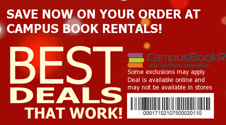 Campus Book Rentals Coupon Code