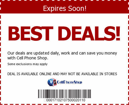 Cell Phone Shop Promo Code