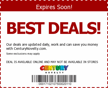 Century Novelty Promo Code