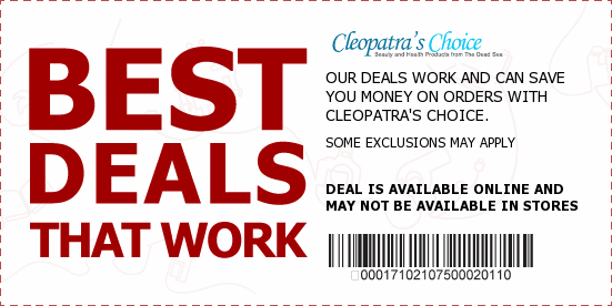 Cleopatras Choice Coupons