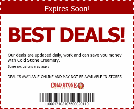 Cold Stone Creamery Promo Code