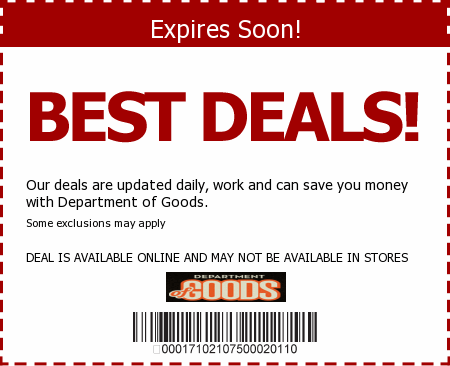 Department of Goods Promo Code