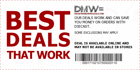 Diecast Coupons