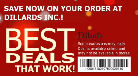 Dillards Coupon Code