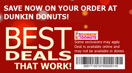 Dunkin Donuts Coupon Code