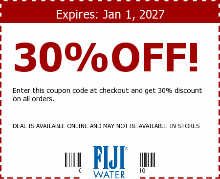 FIJI Water Promo Code