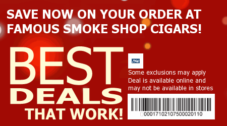 Famous Smoke Shop Cigars Coupon Code