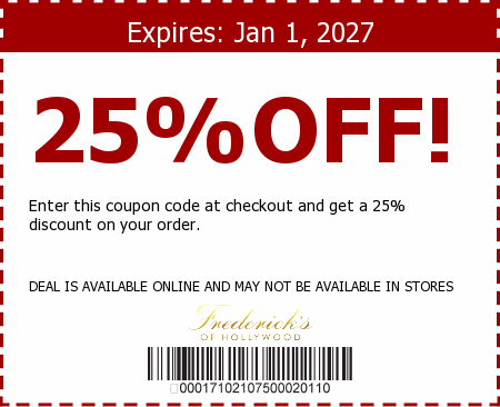 Fredericks of Hollywood Promo Code