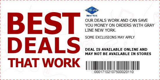 Gray Line New York Coupons