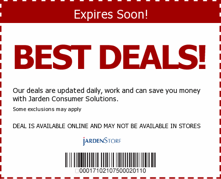 Jarden Store Promo Code