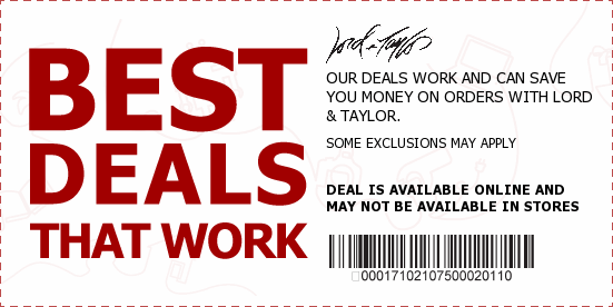 Lord and Taylor Coupons