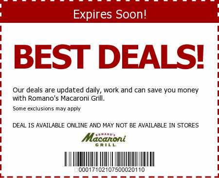 Macaroni Grill Promo Code