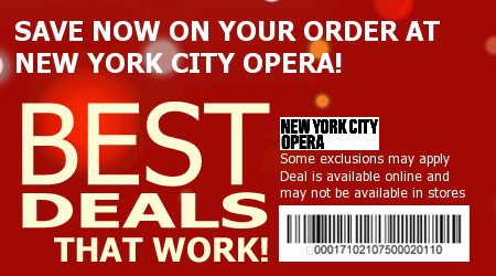 New York City Opera Coupon Code