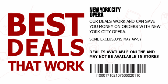 New York City Opera Coupons
