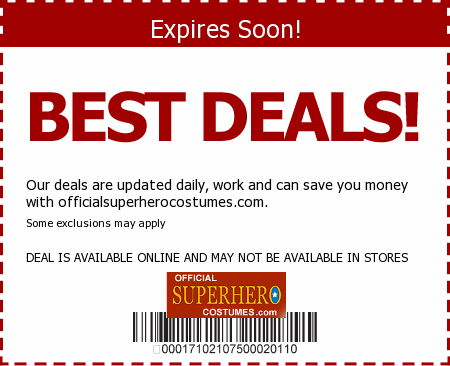 Official Superhero Costumes Promo Code