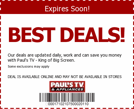Paul's TV Promo Code