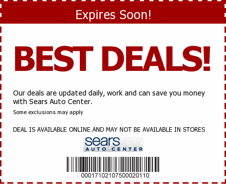 Sears Auto Center Promo Code
