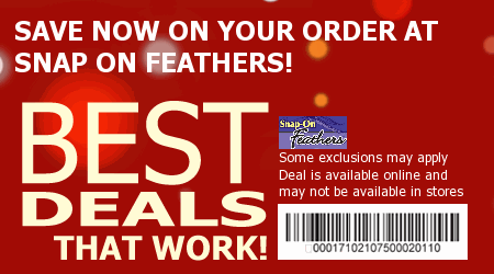 Snap On Feathers Coupon Code