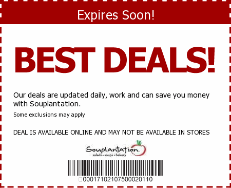 Souplantation Promo Code
