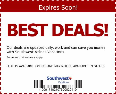 southwest airlines promo code 2012 flights only