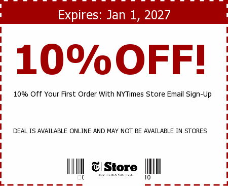 The New York Times Store Promo Code