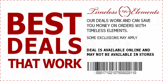 Timeless Elements Coupons