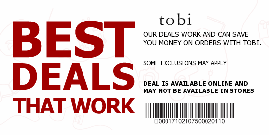 Tobi Coupons