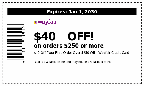 Wayfair online coupon code